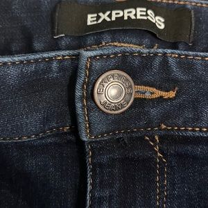 Express barely boot low rise jean, 8 long